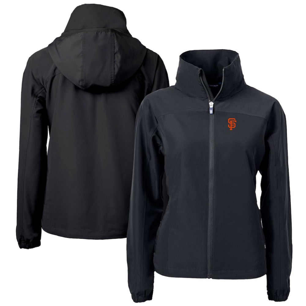 San Francisco Giants Cutter & Buck Women's Charter Eco Recycled Full-Zip Jacket - Black Jackets