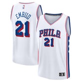 Joel Embiid Philadelphia 76ers Fast Break Replica Jersey Association Edition White - Fanatics outlet