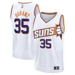Kevin Durant Phoenix Suns Fast Break Replica Jersey Association Edition White - Fanatics