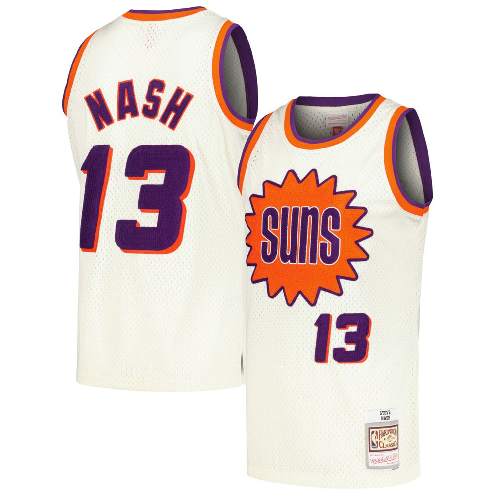 Steve Nash Phoenix Suns Chainstitch Swingman Jersey Cream - Mitchell & Ness outlet