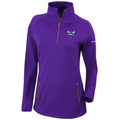 Charlotte Hornets Women's Omni-Wick Outward Nine Quarter-Zip Pullover Top Purple - Columbia outlet