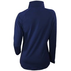 Denver Nuggets Women's Omni-Wick Outward Nine Quarter-Zip Pullover Top Navy - Columbia