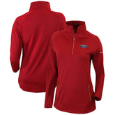 New Orleans Pelicans Women's Omni-Wick Outward Nine Quarter-Zip Pullover Top Red - Columbia