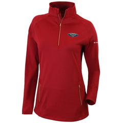 New Orleans Pelicans Women's Omni-Wick Outward Nine Quarter-Zip Pullover Top Red - Columbia