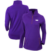 Sacramento Kings Women's Omni-Wick Outward Nine Quarter-Zip Pullover Top Purple - Columbia