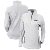 San Antonio Spurs Women's Omni-Wick Outward Nine Quarter-Zip Pullover Top White - Columbia