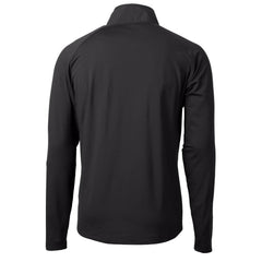 Minnesota Vikings Cutter & Buck Helmet Adapt Eco Knit Hybrid Recycled Quarter-Zip Pullover Top - Black Pullover