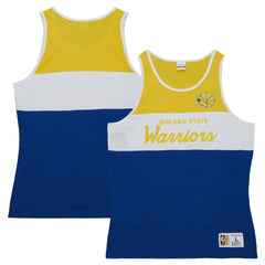 Golden State Warriors Special Script Tank Top Royal - Mitchell & Ness