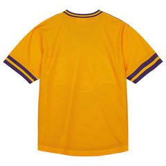 Los Angeles Lakers Jumbotron 3.0 Mesh V-Neck T-Shirt Purple - Mitchell & Ness