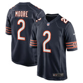 D.J. Moore Chicago Bears Team Color Game Jersey - Navy Jerseys