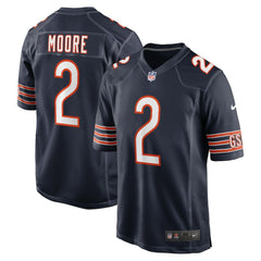 D.J. Moore Chicago Bears Team Color Game Jersey - Navy Jerseys
