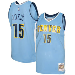 Nikola Jokic Denver Nuggets 2016/17 Swingman Jersey Light Blue - Mitchell & Ness