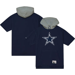 Dallas Cowboys Postgame Short Sleeve Hoodie - Navy Hoodies