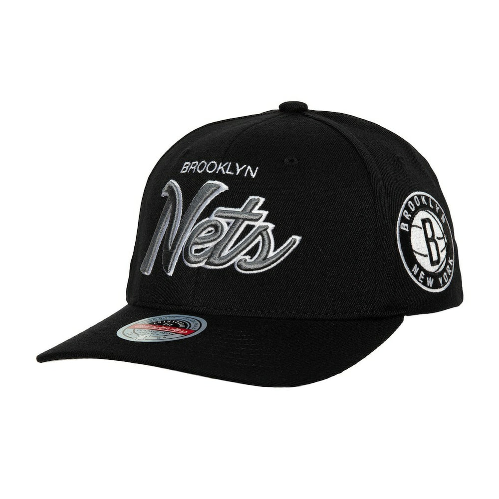 Brooklyn Nets MVP Team Script 2.0 Stretch-Snapback Hat Black - Mitchell & Ness outlet