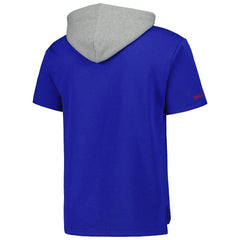 Buffalo Bills Postgame Short Sleeve Hoodie - Royal Hoodies
