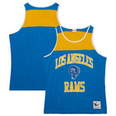 Los Angeles Rams Gridiron Classics Heritage Colorblock Tank Top - Royal/Gold Tops
