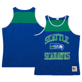 Seattle Seahawks Heritage Colorblock Tank Top - Royal/Green Tops