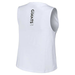 San Francisco Giants WEAR by Erin Andrews Women's Lace-Up Tank Top - White Tanks