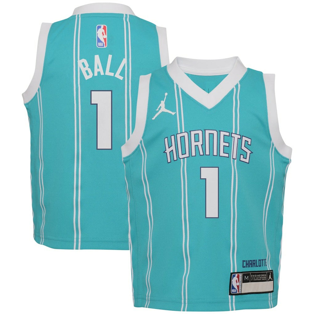 LaMelo Ball Charlotte Hornets Jordan Brand Preschool Swingman Player Jersey Icon Edition Teal outlet