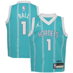 LaMelo Ball Charlotte Hornets Jordan Brand Preschool Swingman Player Jersey Icon Edition Teal outlet