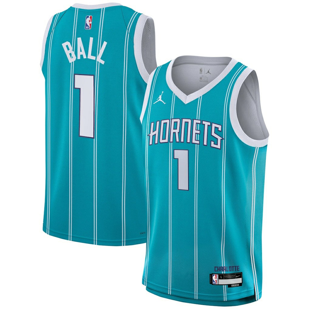 LaMelo Ball Charlotte Hornets Youth Swingman Jersey Icon Edition Teal - Nike