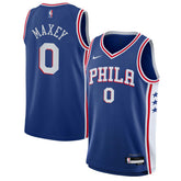 Tyrese Maxey Philadelphia 76ers Youth Swingman Jersey Icon Edition Royal - Nike