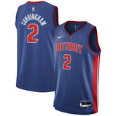 Cade Cunningham Detroit Pistons Youth Swingman Jersey Icon Editi- Blue - Nike
