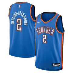 Shai Gilgeous-Alexander Oklahoma City Thunder Youth Swingman Jersey Icon Editi- Blue - Nike