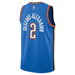 Shai Gilgeous-Alexander Oklahoma City Thunder Youth Swingman Jersey Icon Editi- Blue - Nike