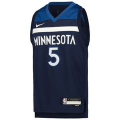 Anthony Edwards Minnesota Timberwolves Youth Swingman Jersey Icon Edition Navy - Nike