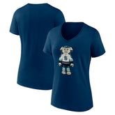 Seattle Kraken Women's Mascot Buoy V-Neck T-Shirt - Deep Sea Blue | US 200061633