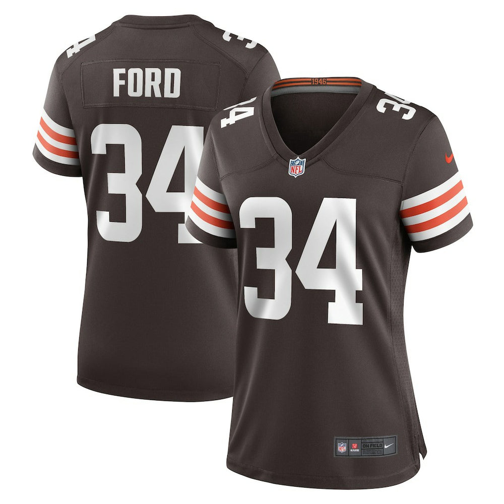 Jerome Ford Cleveland Browns Women's Game Player Jersey - Brown Jerseys