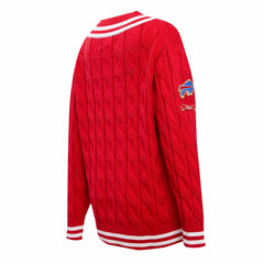 Buffalo Bills Pro Standard Women's Prep V-Neck Pullover Sweater - Red Pullover