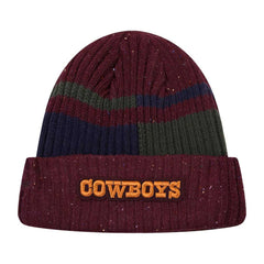 Dallas Cowboys Pro Standard Speckled Cuffed Knit Hat - Burgundy Hats