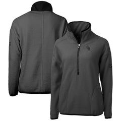Colorado Rockies Cutter & Buck Women's Roam Cascade Eco Sherpa Fleece Half-Zip Pullover Jacket - Gray Jackets