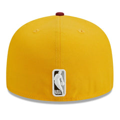 Boston Celtics Fall Leaves 2-Tone 59FIFTY Fitted Hat Yellow/Red - New Era
