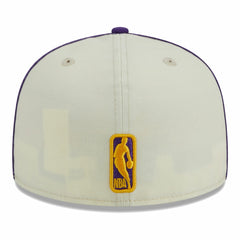 Los Angeles Lakers Piping 2-Tone 59FIFTY Fitted Hat Cream/Purple - New Era outlet