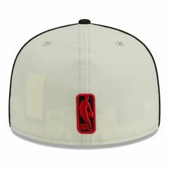 Portland Trail Blazers Piping 2-Tone 59FIFTY Fitted Hat Cream/Black - New Era