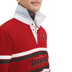 Tampa Bay Buccaneers Tommy Hilfiger Cory Varsity Rugby Long Sleeve T-Shirt - Red T-shirts
