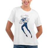 Los Angeles Rams G-III 4Her by Carl Banks Women's Play The Ball T-Shirt - White T-shirts
