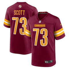 Trent Scott Washington Commanders Game Jersey - Burgundy Jerseys