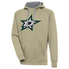 Dallas Stars Antigua Victory Pullover Hoodie - Khaki | US 200069215
