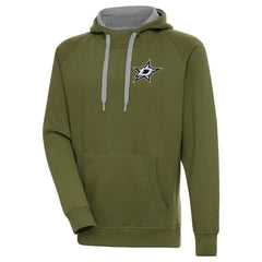 Dallas Stars Antigua Victory Pullover Hoodie - Olive | US 200069218