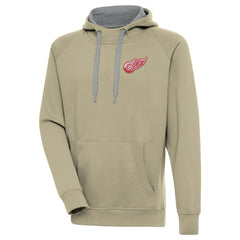 Detroit Red Wings Antigua Victory Pullover Hoodie - Khaki | US 200069221