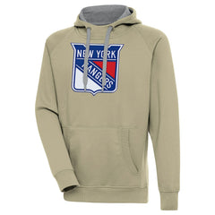 New York Rangers Antigua Victory Pullover Hoodie - Khaki | US 200069253