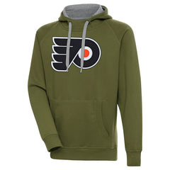 Philadelphia Flyers Antigua Victory Pullover Hoodie - Olive | US 200069262