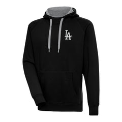 Los Angeles Dodgers Antigua Metallic Victory Pullover Hoodie - Black Hoodies