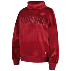 Arizona Cardinals DKNY Sport Women's Deliliah Rhinestone Funnel Neck Pullover Sweatshirt - Cardinal Pullover