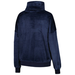 Tennessee Titans DKNY Sport Women's Deliliah Rhinestone Funnel Neck Pullover Sweatshirt - Navy Pullover