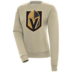 Vegas Golden Knights Antigua Women's Victory Pullover Sweatshirt - Khaki | US 200070201